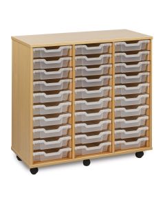 30 Shallow Tray Unit - Clear Trays