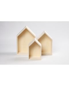 Wooden House Discovery Boxes - Pack of 3