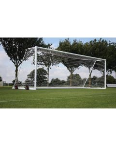 Harrod Sport 3G Weighted Portagoal - 24 x 8ft (Senior) - White - Pair