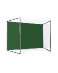 SmartShield FlameShield Lockable Noticeboard - 1200 x 1200mm - Blue/Blue