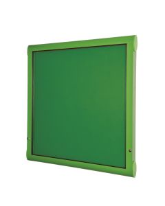 Weathershield Freestanding Noticeboard Sunken Posts - 1031 x 1220mm - Aluminium/Blue