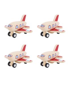 Bigjigs Toys Wooden Pull Back Planes
