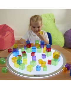 Translucent Coloured Blocks - Pack of 90