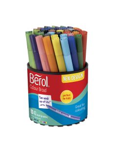 Berol Colour Broad Pens - Assorted - Pack of 42
