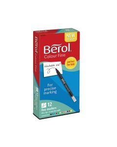 Berol Colour Fine Pens - Assorted - Pack of 12