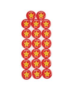 Gold Star Badges 38mm - Pack of 20