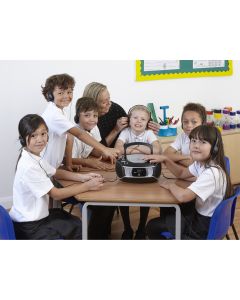 Group Listener With 6 Lightweight Headphones 