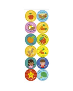 Healthy Eating Stickers 24mm