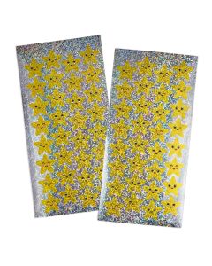 Gold Sparkly Star Shape Stickers 22mm - Pack of 320