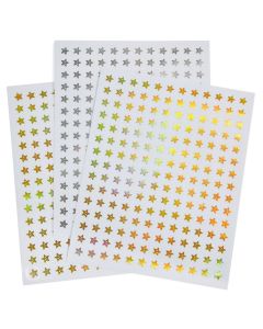 Smiling Star Metallic Stickers 10mm