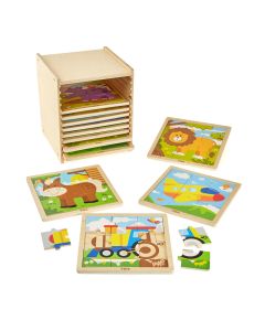 Jigsaw Set With Storage - 9 Piece