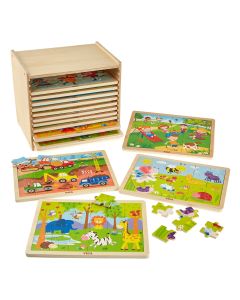 Jigsaw Set With Storage - 24 Piece
