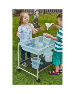 Sand and Water Clear Tray and Stand