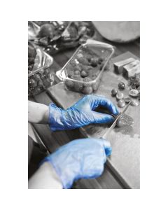 Medium Blue Powder Free Disposable Gloves - Pack of 100