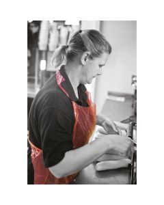 Disposable Apron No Pocket - One Size - Red - Pack of 200
