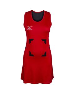 Gilbert Synergie Netball Dress - Red/Black - Size 14