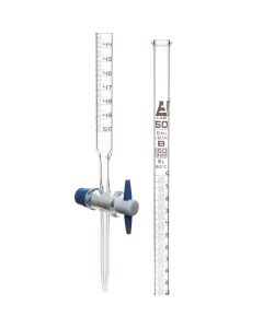 Glass Burette (Class B) - 50ml - 0.1ml With PTFE Key Stopcock