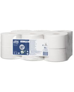 Tork Mini Jumbo Toilet Roll - Pack of 12