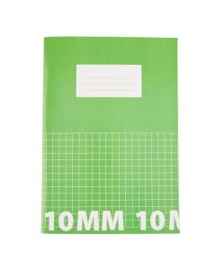Classmates A4 Tough Cover Exercise Books 80 Page 10mm Squared - Green - Pack of 50