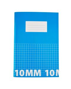 Classmates A4 Tough Cover Exercise Books 80 Page 10mm Squared - Light Blue - Pack of 50