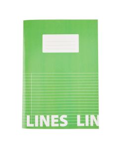 Classmates A4 Tough Cover Exercise Books 80 Page 8mm Ruled With Margin - Green - Pack of 50