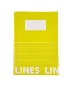 Classmates A4 Tough Cover Exercise Books 80 Page 8mm Ruled With Margin - Yellow - Pack of 50