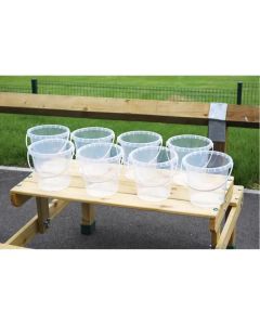 Clear Plastic Buckets - Pack of 8