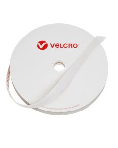 VELCRO Brand Stick on Tape (Hook Only) - 20mm x 25m - White 