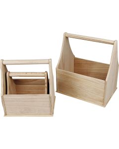 Wooden Bottle Holders - Pack of 3