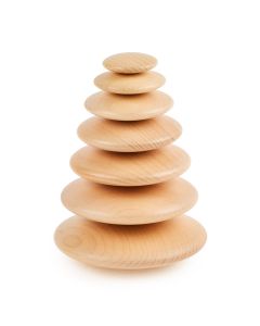 TickiT Natural Wooden Buttons - Pack of 7
