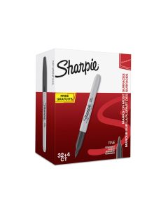 Sharpie Fine Permanent Markers Black - Pack of 36