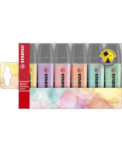 Stabilo BOSS Pastel Highlighters Assoted - Pack of 6