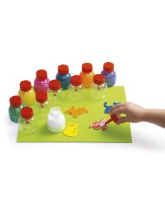 Empty Glue Jars with Brush - Pack of 12