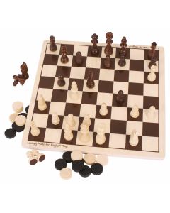 Bigjigs Draughts and Chess Set