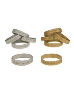Silver Wristbands - Pack of 10