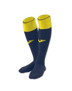 Joma Calcio Socks - 1 Pair - Navy/Yellow - Size 12-1.5