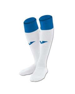 Joma Calcio Socks - 1 Pair - White/Royal - Size 2-5