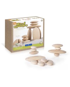 Wood Stackers River Stones - Pack of 20
