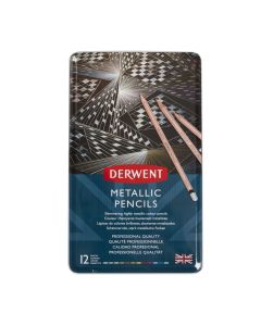 Derwent Metallic Pencils - Pack of 12