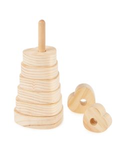 Wooden Heart Stacker 