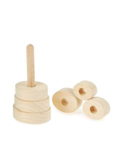 Small Wooden Oval Stacker 