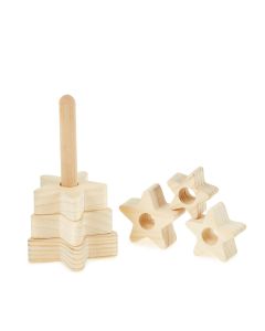 Small Wooden Star Stacker 