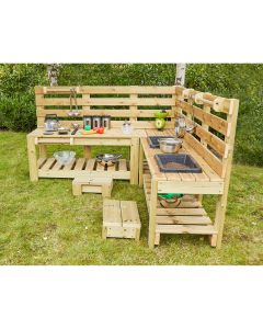 Outdoor L Shaped Mud Kitchen