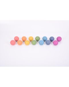 TickiT Rainbow Wooden Balls - Pack of 14