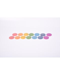 TickiT Rainbow Wooden Discs - Pack of 14