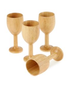 Wooden Goblets - Pack of 4 