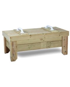 Raised Sandpit With Wooden Lid