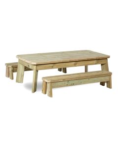 Rectangular Table & Bench Set - Toddler
