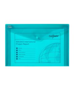 Foolscap Popper Wallet Green - Pack of 5