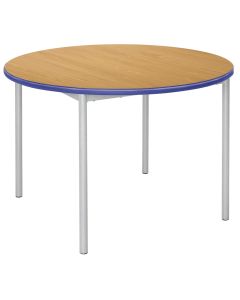 RT32 Circular Table - 110 dia. x 460mm - Beech/Blue